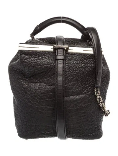 Pre-owned Alexander Wang Leather Shoulder Bag In Black