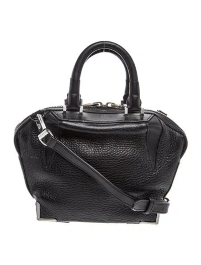 Pre-owned Alexander Wang Leather Shoulder Bag In Black