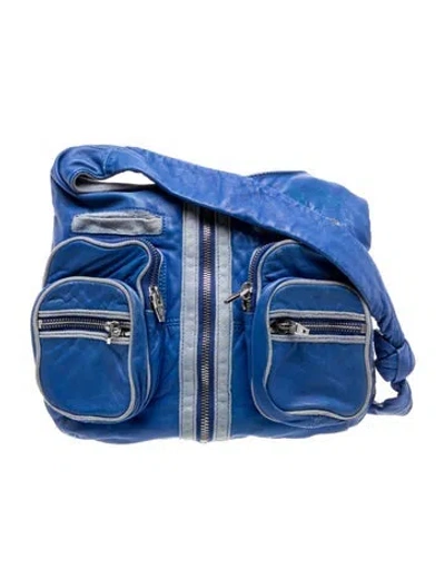 Pre-owned Alexander Wang Leather Shoulder Bag In Blue