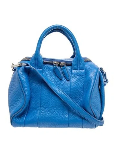 Pre-owned Alexander Wang Leather Shoulder Bag In Blue