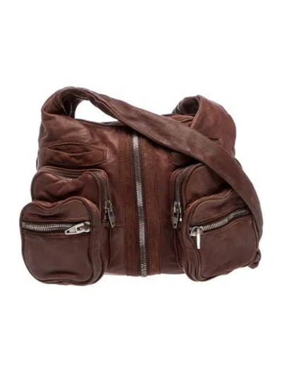 Pre-owned Alexander Wang Leather Shoulder Bag In Brown