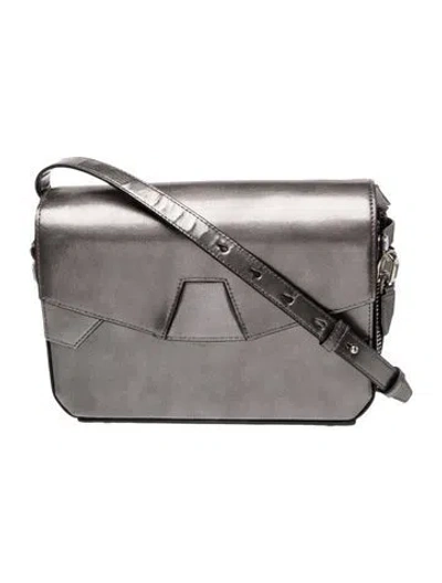 Pre-owned Alexander Wang Leather Shoulder Bag In Gray