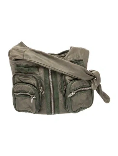 Pre-owned Alexander Wang Leather Shoulder Bag In Gray