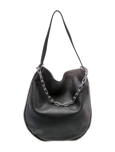 Pre-owned Alexander Wang Leather Shoulder Bag In White