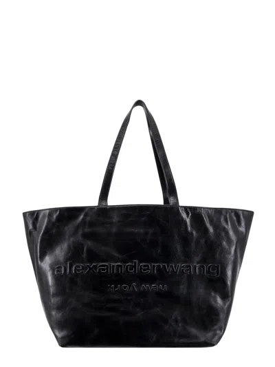 Alexander Wang Leather Shoulder Bag With Embossed Logo