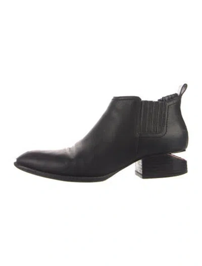 Pre-owned Alexander Wang Leather Slingback Pumps In Black