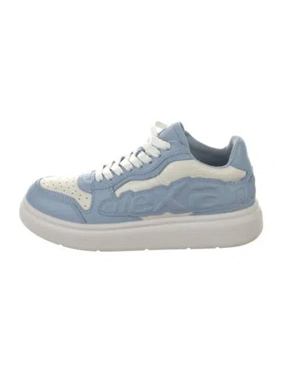 Pre-owned Alexander Wang Leather Sneakers In Blue