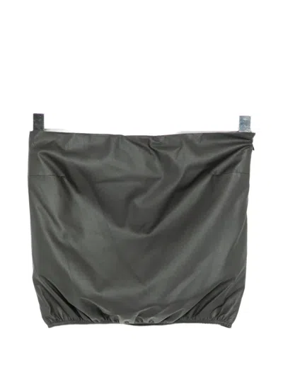 Alexander Wang Leather Strapless Top In Black