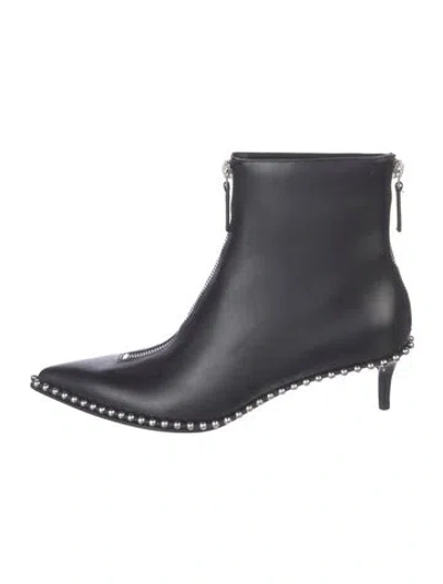 Pre-owned Alexander Wang Leather Studded Accents Boots In Multi