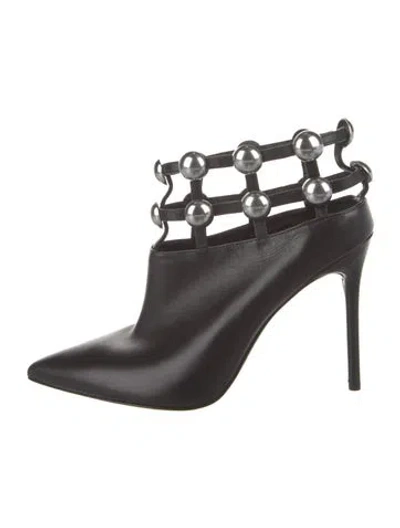 Pre-owned Alexander Wang Leather Studded Accents Pumps In Black