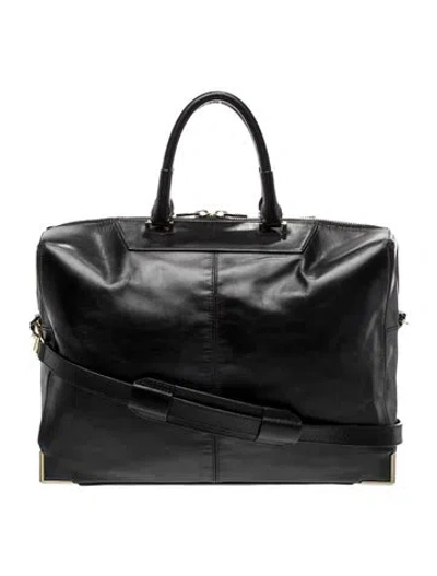 Pre-owned Alexander Wang Leather Top Handle Bag In Black