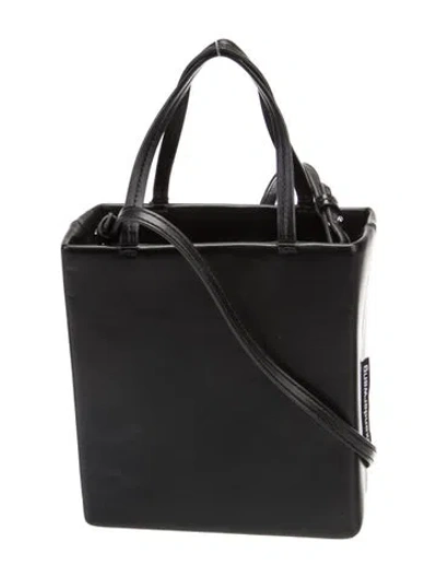Pre-owned Alexander Wang Leather Top Handle Bag In Black