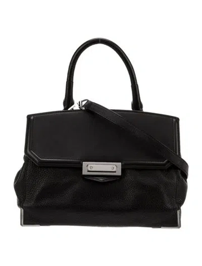 Pre-owned Alexander Wang Leather Top Handle Bag In Black