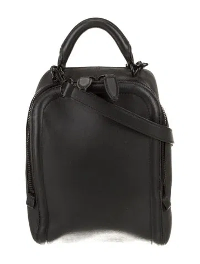Pre-owned Alexander Wang Leather Top Handle Bag In Black
