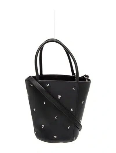 Pre-owned Alexander Wang Leather Top Handle Bag In Black