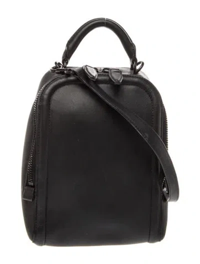Pre-owned Alexander Wang Leather Top Handle Bag In Black