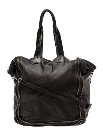 Pre-owned Alexander Wang Leather Top Handle Bag In Black