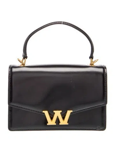 Pre-owned Alexander Wang Leather Top Handle Bag In Black