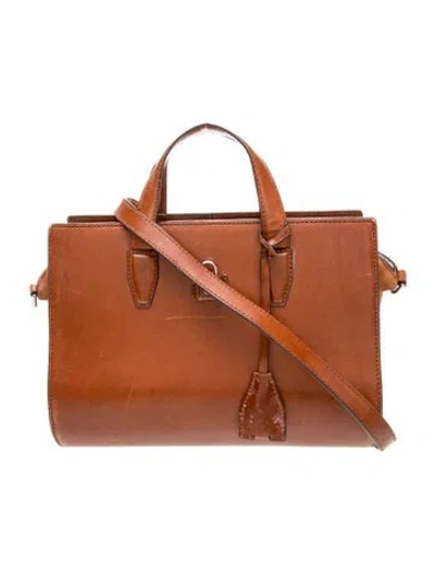 Pre-owned Alexander Wang Leather Top Handle Bag In Brown