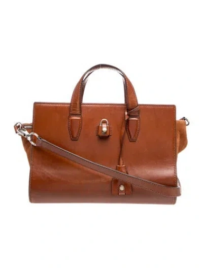 Pre-owned Alexander Wang Leather Top Handle Bag In Brown