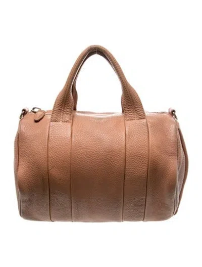 Pre-owned Alexander Wang Leather Top Handle Bag In Brown