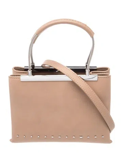 Pre-owned Alexander Wang Leather Top Handle Bag In Neutral