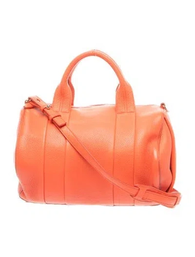 Pre-owned Alexander Wang Leather Top Handle Bag In Red