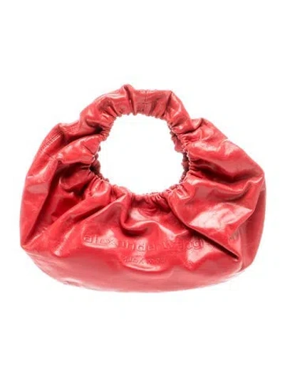 Pre-owned Alexander Wang Leather Top Handle Bag In Red