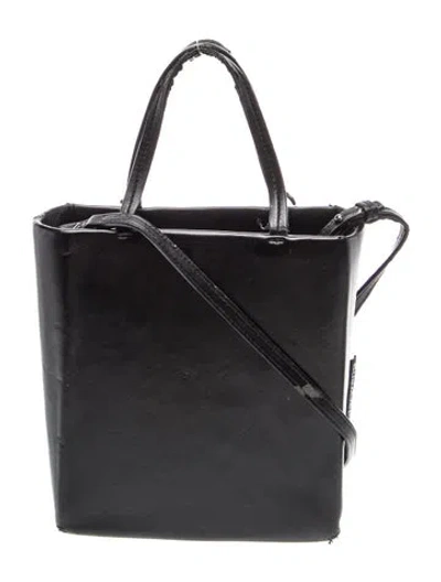 Pre-owned Alexander Wang Leather Top Handle Bag Small In Black
