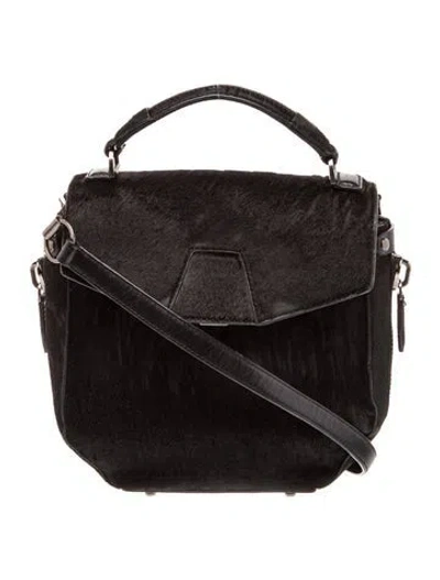 Pre-owned Alexander Wang Leather Top Handle Bag W/ Tags In Black