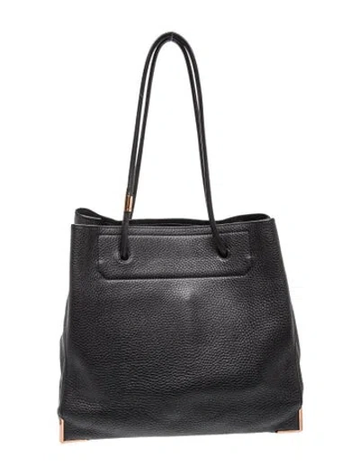 Pre-owned Alexander Wang Leather Tote In Black