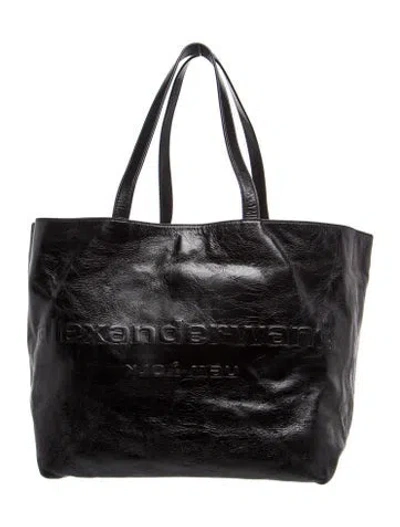 Pre-owned Alexander Wang Leather Tote In Black