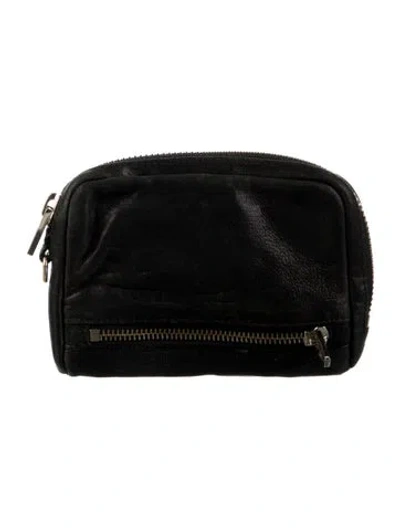 Pre-owned Alexander Wang Leather Wallet In Black