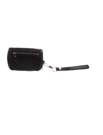 Pre-owned Alexander Wang Leather Wallet In Black