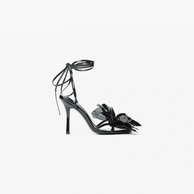 Alexander Wang Leonie 105mm Ankle Strap Sandal In Black