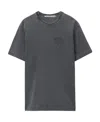 Alexander Wang Embossed Cotton-jersey T-shirt In Black
