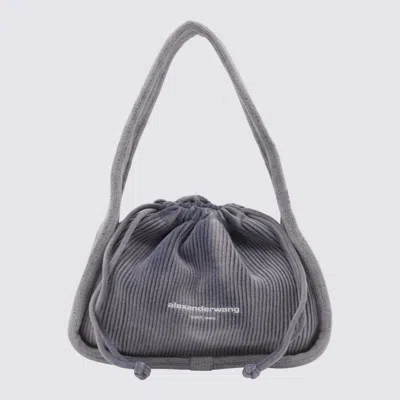 Alexander Wang Light Blue Cotton Ryan Small Satchels