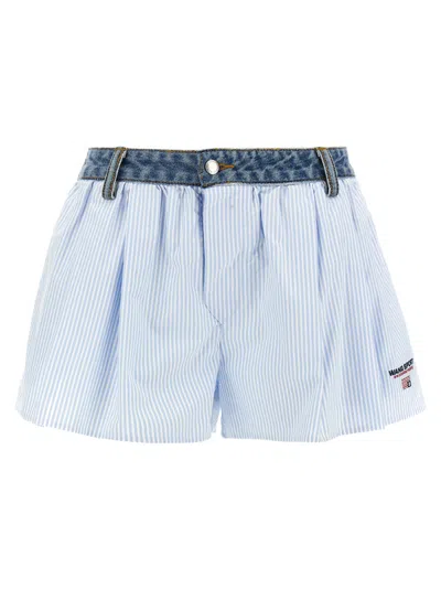 Alexander Wang Light Blue Denim Waist Shorts