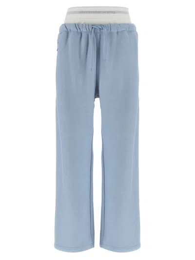 Alexander Wang Light Blue Elastic Exposed Brief Joggers