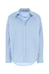 Alexander Wang Shirt With Removable Logo Tag In Blue