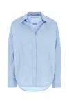 Alexander Wang Shirt With Removable Logo Tag In Blue