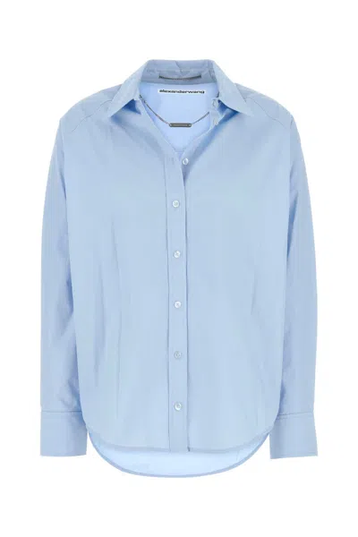 Alexander Wang Light Blue Poplin Oversize Shirt