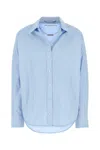 Alexander Wang Shirt With Removable Logo Tag In Blue