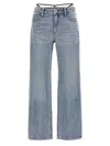 Alexander Wang Prestyle Diamante Charm Jeans In Light Blue