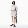 Alexander Wang Light Grey Deconstructed Miniskirt