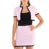 Alexander Wang Light Pink Compact Nylon Cropped Cardigan In Multi