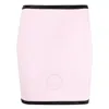 Alexander Wang Pink Crystal-cut Miniskirt In Pink