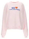 Alexander Wang We Love Our Customers Sweatshirt In Light Pink