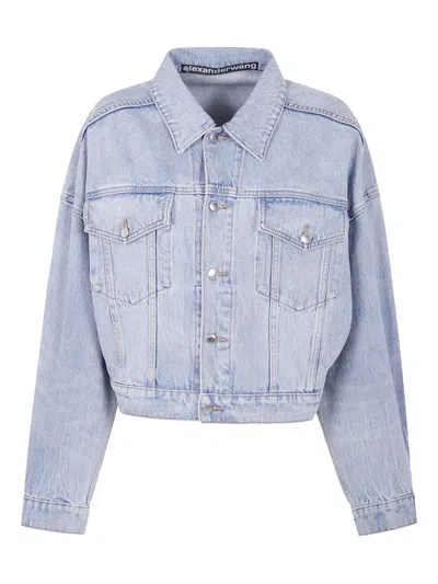 ALEXANDER WANG LIGHT-WASH DENIM JACKET