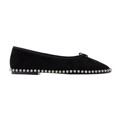 Alexander Wang Lina Ballchain Ballerina Flat In Black